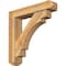Ekena Millwork Merced Craftsman Rough Sawn Bracket w/ Offset Brace, Western Red Cedar, 6"W x 28"D x 28"H BKT0604X28X28MRC04RWR - alternate 1